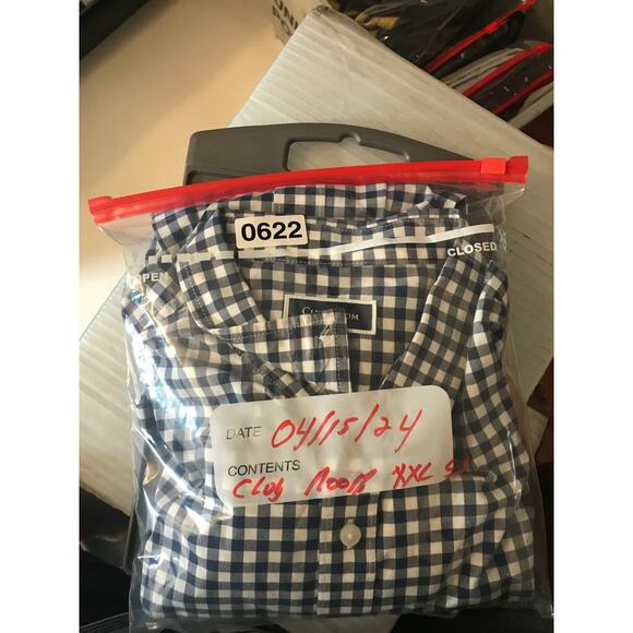 CLUB ROOM  Shirt Men's XXL LS Plaid - Picture 7 of 7